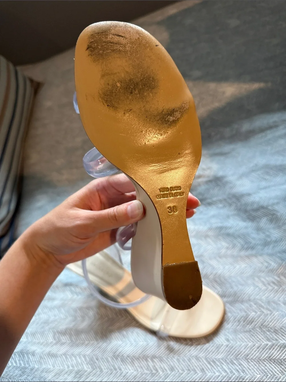 Ilio smeraldo beige wedge